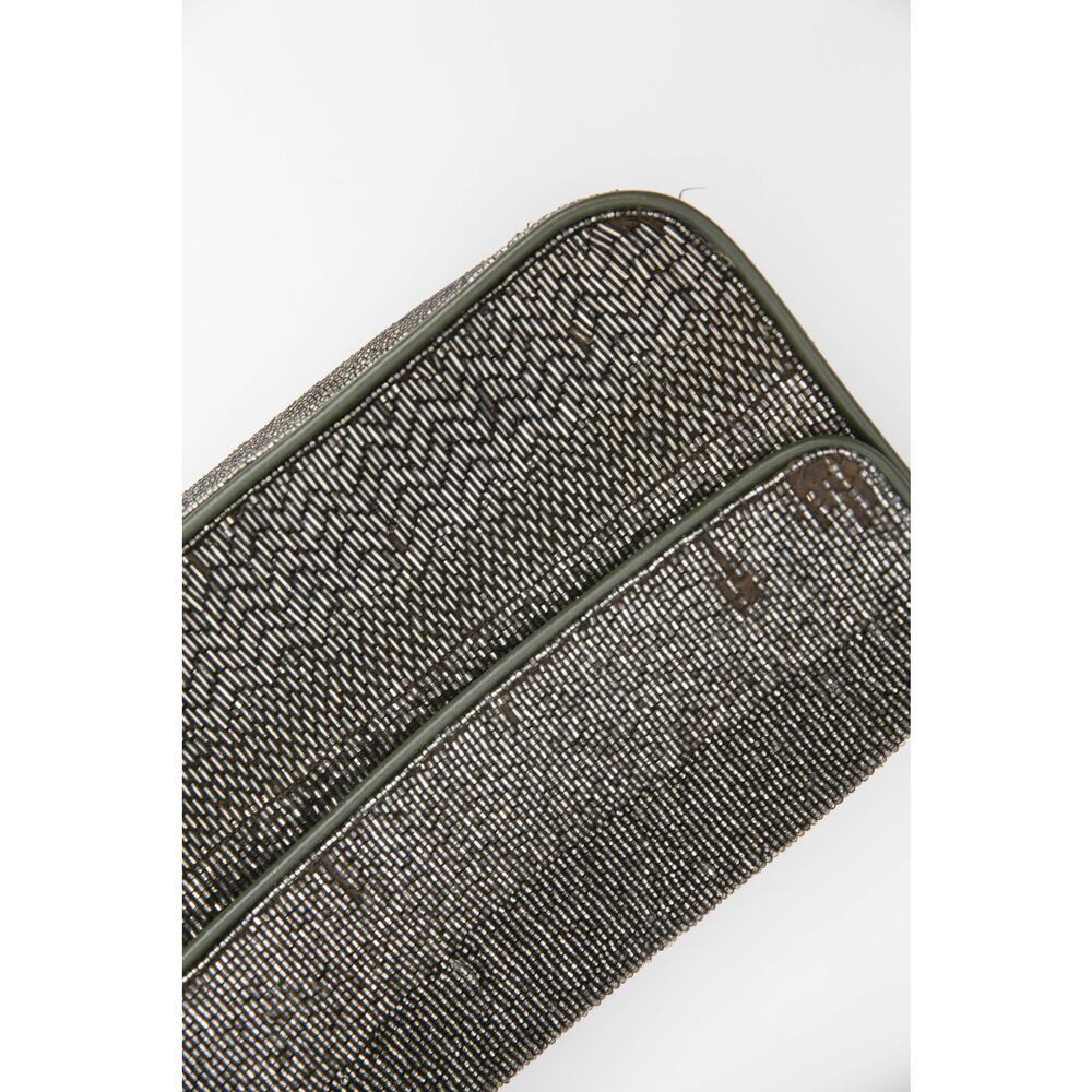 Staud Tommy Beaded Bag in Avocado - Picture 8 of 15